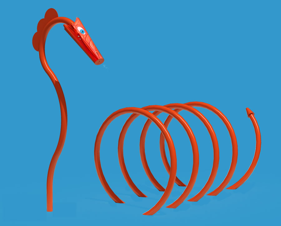 華夏龍戲水小品